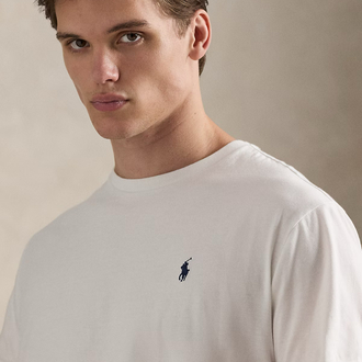 Polo Ralph. Classic Basic T-Shirt Beyaz (RegularFit)