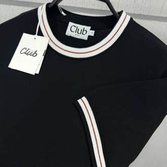 Beymen Club Yaka Kol Detay Orj. %100 Pamuk Triko Siyah