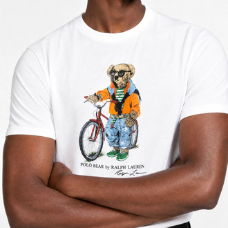 Ralph Lauren İthal Orjinal Bear T-Shirt Beyaz