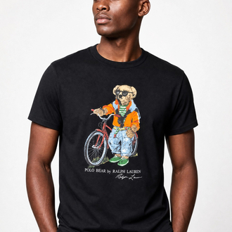 Ralph Lauren İthal Orjinal Bear T-Shirt Siyah