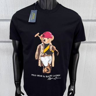 Polo Ralph. Baskılı T-Shirt Siyah