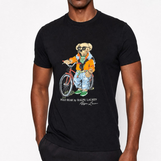 Ralph Lauren İthal Orjinal Bear T-Shirt Siyah