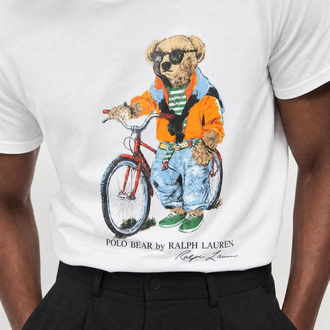 Ralph Lauren İthal Orjinal Bear T-Shirt Beyaz