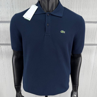 Lacoste %100 Pamuk Düğmeli Polo Yaka Triko Lacivert