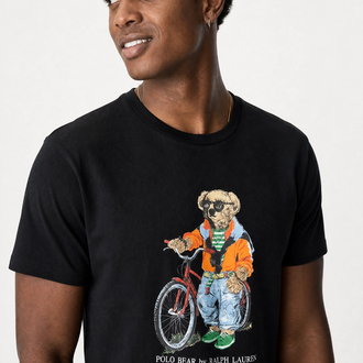 Ralph Lauren İthal Orjinal Bear T-Shirt Siyah