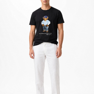 Ralph Lauren İthal Orjinal Bear T-Shirt Siyah