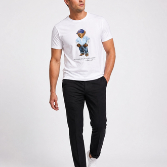 Ralph Lauren İthal Orjinal Bear T-Shirt Beyaz