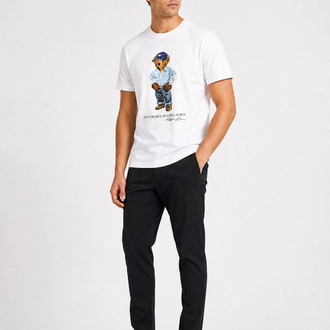 Ralph Lauren İthal Orjinal Bear T-Shirt Beyaz