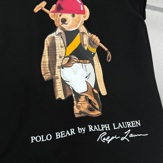 Polo Ralph. Baskılı T-Shirt Siyah