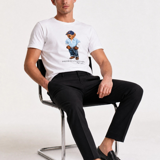 Ralph Lauren İthal Orjinal Bear T-Shirt Beyaz