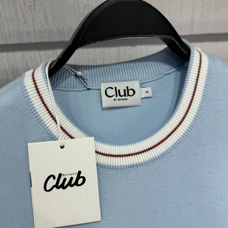 Beymen Club Yaka Kol Detay Orj. %100 Pamuk Triko Bebe Mavi