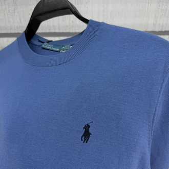 Polo Ralph. Classic %100 Pamuk Triko Mavi