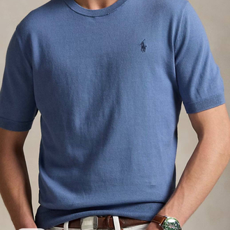 Polo Ralph. Classic %100 Pamuk Triko Mavi