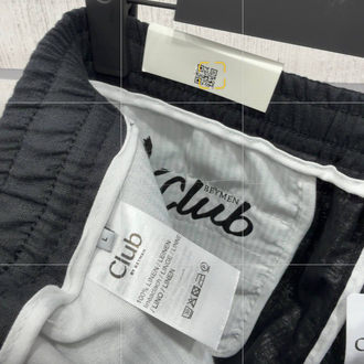 Beymen Club Orj %100 Ham Keten Şort Siyah
