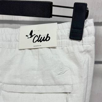 Beymen Club Orj %100 Ham Keten Şort Beyaz