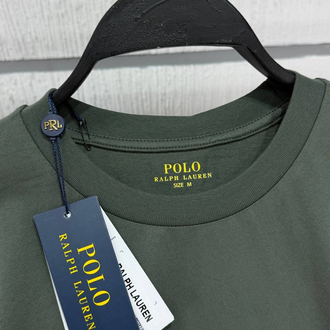Polo Ralph. Classic Basic T-Shirt Haki (RegularFit)