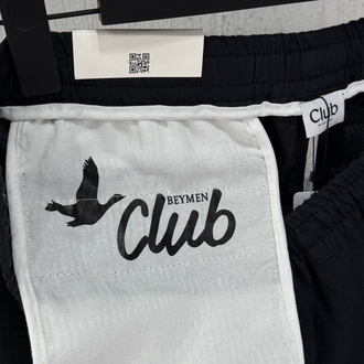 Beymen Club Orj %100 Ham Keten Şort Siyah