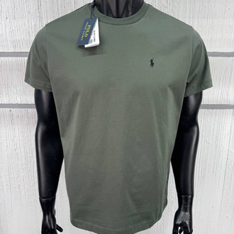 Polo Ralph. Classic Basic T-Shirt Haki (RegularFit)