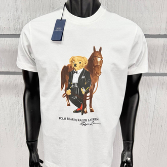 Polo Ralph. Baskılı T-Shirt Beyaz