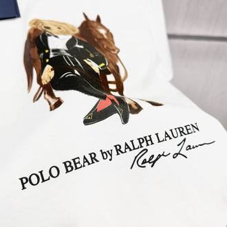 Polo Ralph. Baskılı T-Shirt Beyaz