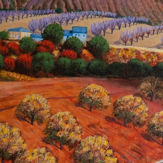 Original, acrylic painting on canvas signed by Rıza Karataş