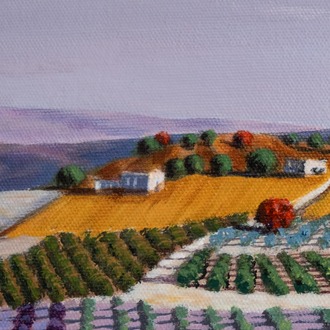 Original, acrylic painting on canvas signed by Rıza Karataş