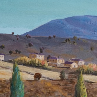 Original, acrylic painting on canvas signed by Rıza Karataş