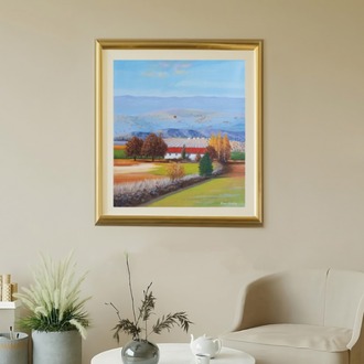 Original, acrylic painting on canvas signed by Rıza Karataş