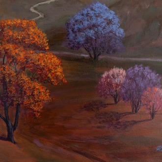 Original, acrylic painting on canvas signed by Rıza Karataş