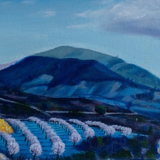 Original, acrylic painting on canvas signed by Rıza Karataş