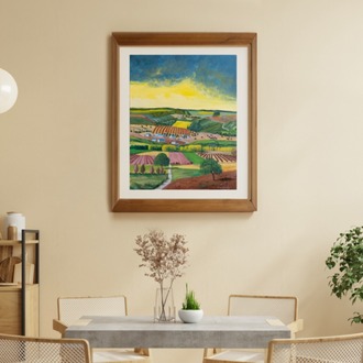 Original, acrylic painting on canvas signed by Rıza Karataş