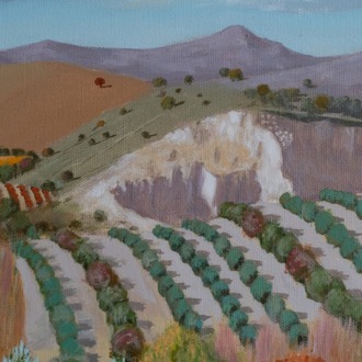Original, acrylic painting on canvas signed by Rıza Karataş