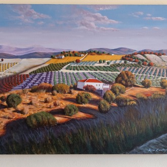 Original, acrylic painting on canvas signed by Rıza Karataş