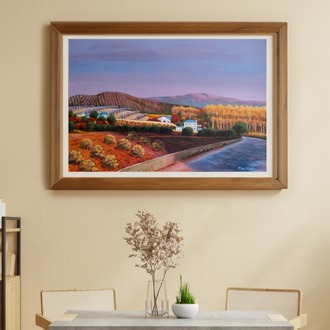 Original, acrylic painting on canvas signed by Rıza Karataş