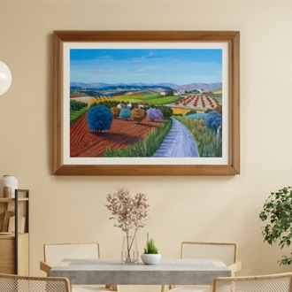 Original, acrylic painting on canvas signed by Rıza Karataş