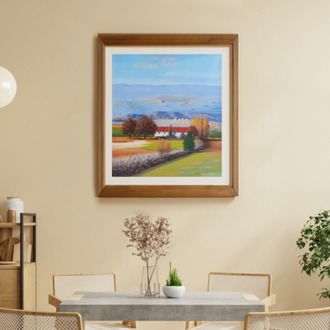 Original, acrylic painting on canvas signed by Rıza Karataş