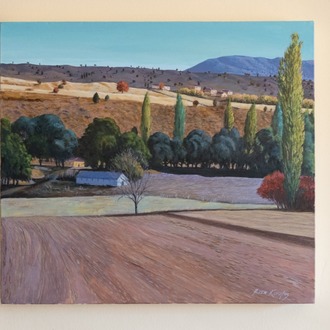 Original, acrylic painting on canvas signed by Rıza Karataş
