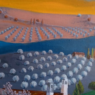 Original, acrylic painting on canvas signed by Rıza Karataş