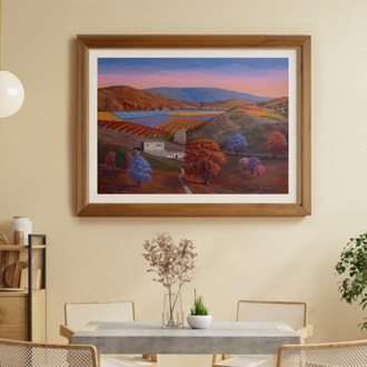 Original, acrylic painting on canvas signed by Rıza Karataş