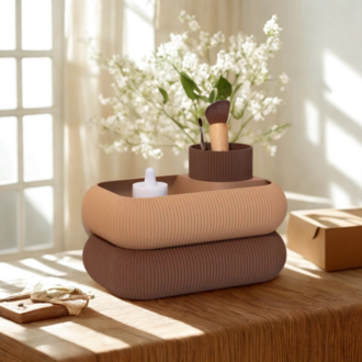 3D Baskı Modern Makyaj & Aksesuar Organizer (MAKYAJ KUTUSU)