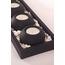 El Yapımı Siyah 5'li Beton Tabaklı Beton Mumluk Set Beton Tealight Set Taşlar ve Mumlar DAHİLDİR.