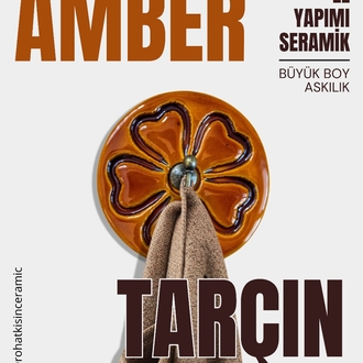 Amber Tarçın Büyük Boy Seramik Askılık