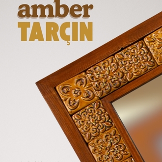 Amber Tarçın Seramik Ayna