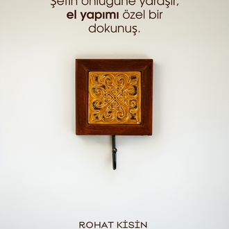 Amber Tarçın Tekli Askılık