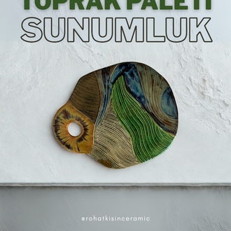 Toprak Paleti Seramik Sunumluk