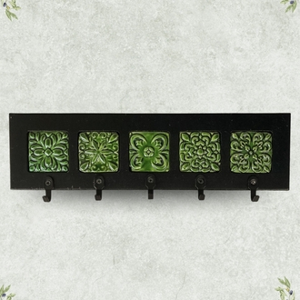 Soluk Zeytin Yeşili Seramik Askılık 3