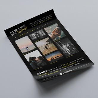 Kişiye Özel How I Met Your Mother (Aunt - Father - Mother) Konseptli Anı Posteri