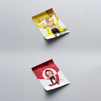 Kişiye Özel Tasarlanan Futbolcu Posteri | Forma Numaralı