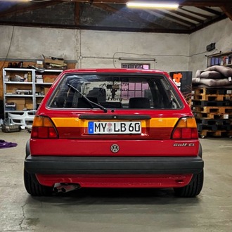 Vw Golf II 1987-1991 heckblende turuncu -kırmızı Team Heko 01058 