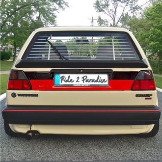 Vw Golf II 1987-1991 Arka panel kaplaması siyah-kırmızı Team Heko 01058 